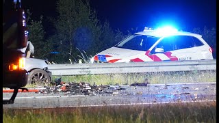 Spookrijder zorgt voor ravage na achtervolging op A28 [upl. by Helali257]