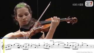 Mendelssohn Violin Concerto E Minor OP64  2nd mov  Hilary Hahn  Sheet Music Play Along [upl. by Annhoj325]