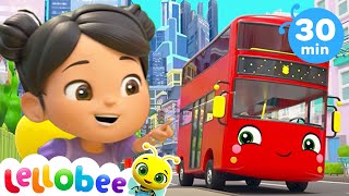 Wheels On The Bus  More Nursery Rhymes amp Kids Songs Lellobee by CoComelon [upl. by Nylesoj]