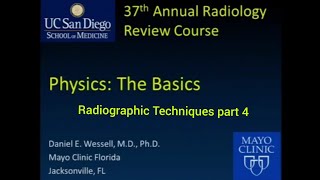 Physics Radiographic Techniques  General Radiology [upl. by Yrreg932]