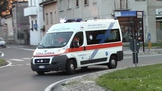 WAIL Ambulanza Croce Bianca Besana Brianza in emergenza  Italian ambulance responding [upl. by Aerehs]