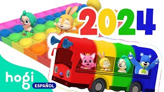 Feliz Año Nuevo 2024  Celebremos el Año Nuevo  Canciones Infantiles  Hogi en español [upl. by Esile]