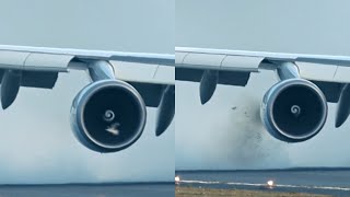 Boeing 747 BirdStrike [upl. by Seedman140]