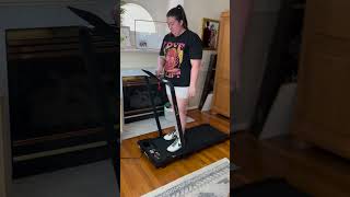 Check out montanasmotivations unboxing video to see her experience with CT04 foldable Treadmill [upl. by Alaikim440]