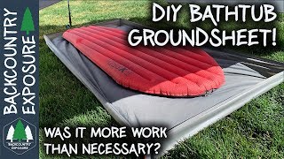 DIY Backpacking Gear  Bathtub Floor Groundsheet [upl. by Memberg]