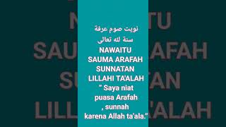 Niat Puasa Sunat Arafah [upl. by Jaddo]