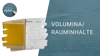 Rauminhalt Würfel und Quader Volumina  anschaulich erklärt I ab Klasse 4 [upl. by Ynnad25]