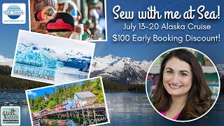 LIVE QampA with Stephanie about the Alaska Quilting Cruise [upl. by Wrench]