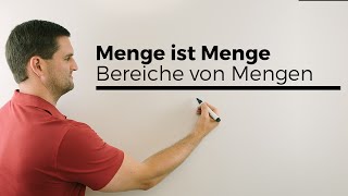 Menge ist Menge aber keine Zahl Bereiche von Mengen Mengenlehre  Mathe by Daniel Jung [upl. by Aimek]