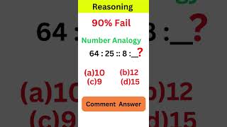 Reasoning Analogy maths shorts ssc iqtest logic reasoning trending ssccgl [upl. by Roseanne]