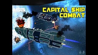 Space Engineers  Capital Ship Combat Destruction [upl. by Agueda]