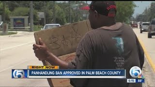 Panhandling ban approved in Palm Beach County [upl. by Alansen]