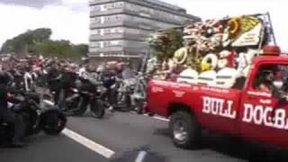 Hells Angel Michael Maverick Bresnans funeral [upl. by Niwdog]