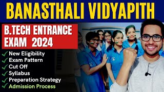 All about Banasthali Vidyapith Btech Entrance Exam 2024  Date Eligibility Exam Pattern Admission [upl. by Genovera543]