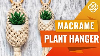 DIY Macrame Pods  Macrame Pot Hanger  Macrame Plant Hanger Tutorial [upl. by Fraase98]