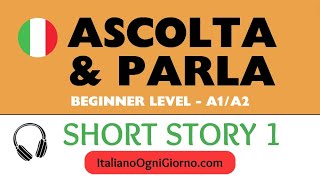 Italian short story 1  Il ladro di cioccolata  level A1A2 [upl. by Thatcher]