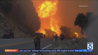 Line Fire growing again in Southern California evacuation orders in place [upl. by Sephira]