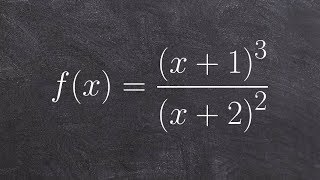 Graphing a rational function with no horizontal asymptote [upl. by Nirrak]