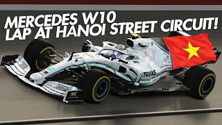 Mercedes W10 Lap at Hanoi Street Circuit  Assetto Corsa MOD Mercedes F1 W10 [upl. by Acilef]