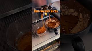 Real chocolate Mocha 🤤 coffee mocha asmr tutorial latteart [upl. by Atinat]