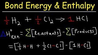 Bond Energy Calculations amp Enthalpy Change Problems Basic Introduction Chemistry [upl. by Nathanson]