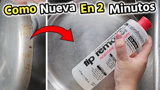 👉Sartenes y Ollas Quemadas como Nuevas en 2 minutos con ACETONA para uñas [upl. by Coral]