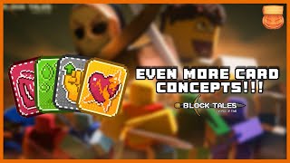 EVEN MORE CONCEPT CARDS Roblox Block Tales [upl. by Rehpinej146]