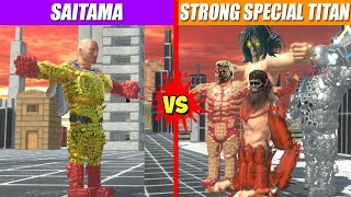 Saitama vs Strong Special Titan  Animal Revolt Battle Simulator [upl. by Seugirdor]