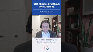 DBT Mindful Breathing Two Methods shorts [upl. by Ecnarrot]