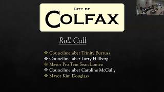 October 9 2024 Regular Meeting of the Colfax City Council [upl. by Illil]