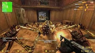 Counter Strike Source Zombie Horde mod online gameplay on Deadhouse map [upl. by Thaxter]