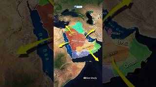 Saudi Arabia Through Map Animation  World Geography geography mapanimation geostudy [upl. by Quickel]