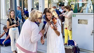 Memories  Maroon 5  Karolina Protsenko  Violin Cover  Street Performance [upl. by Dolphin]