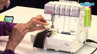 Basic Operations of the Janome MyLock 634D amp 1110DX PRO Serger Overlock Sewing Machines [upl. by Nainatrad]