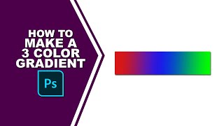 How to make a 3 color gradient in Photoshop [upl. by Haimarej835]