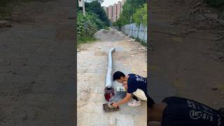 Boy Blows Massive Smoke from Pipe shortsvideo [upl. by Asilet]