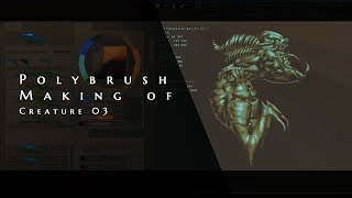 Polybrush making of creature 03 pt1 [upl. by Handel]