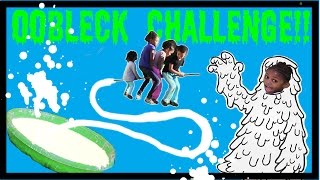 OOBLECK POOL CHALLENGE  IN HORRIBLE WEATHER CONDITIONS [upl. by Ennaul]