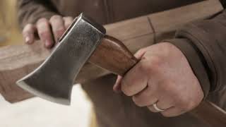 Making Timber Framing Tools A Carving Axe That Even Cuts Fingers [upl. by Florri]