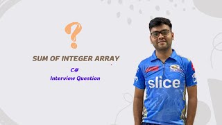 SUM OF INTEGER ARRAY FOR GIVEN START AND END INDEX  C INTERVIEW QUESTION AND ANSWER [upl. by Harrod502]