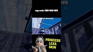 FREE BUILD COM A SKIN PRINCESA LEXA I FORTNITE [upl. by Alvira]