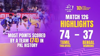 வரலாறு பேசும் வெற்றி for Tamil Thalaivas  Match 126 Tamil Highlights  PKL10 [upl. by Skipton]