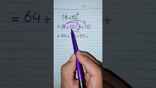 Algebraic Solution of 810² in Mathematicsumarsunny37 [upl. by Hank]