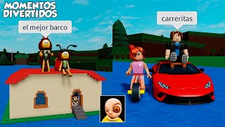 CONSTRUYE UN BARCO MOMENTOS DIVERTIDOS ROBLOX [upl. by Halladba]