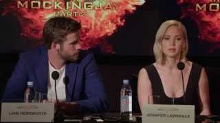 The Hunger Games Mockingjay Part 2 Press Conference  Jennifer Lawrence Josh Hutcherson [upl. by Odlawso]