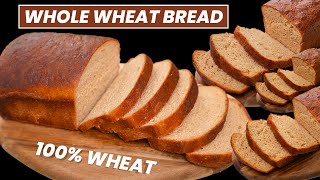 हेल्दी गेहूँ के आटे का ब्रेड घर पर बनायें  100 Wheat Bread Recipe  Healthy Bread Recipe by Kabita [upl. by Orion818]