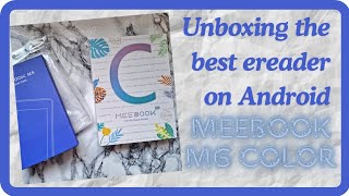 New color android ereader Meebook M6c unboxing [upl. by Konikow]