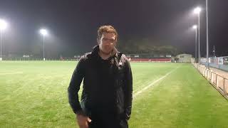 091124 Harrogate Railway Athletic 11 Louth Town FC postmatch interview [upl. by Nomyaw]