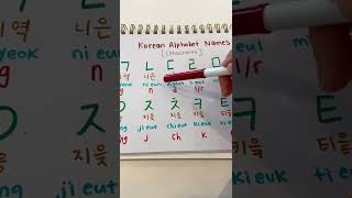 Korean Alphabet Names Part 1 🤓 [upl. by Ringsmuth342]