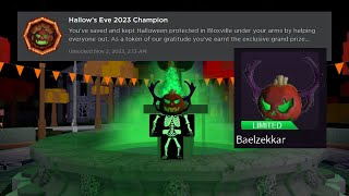 How to get quotHallows Eve 2023 Championquot Badge  RetroStudio  Roblox [upl. by Dennison]